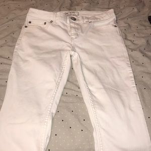 Free People white jeans